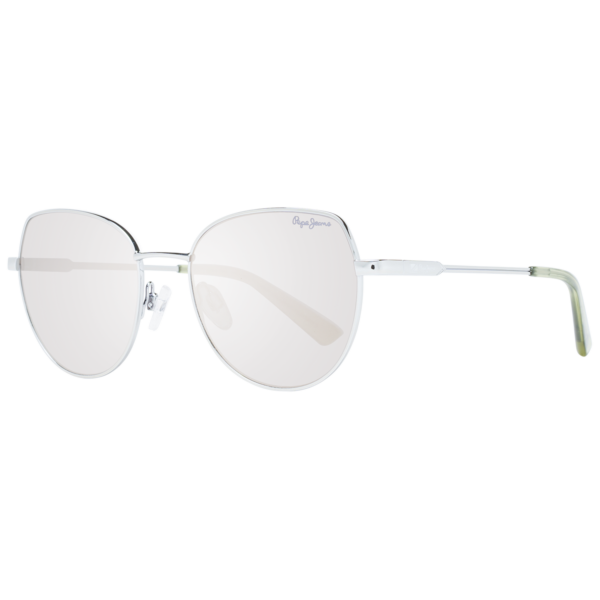 Pepe Jeans Schmetterling Sonnenbrille PJ5197 52898 in Silber – 45° Seitenansicht