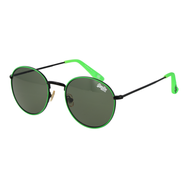 Superdry Rund Sonnenbrille SDS Enso 49013 in Grün – 45° Seitenansicht