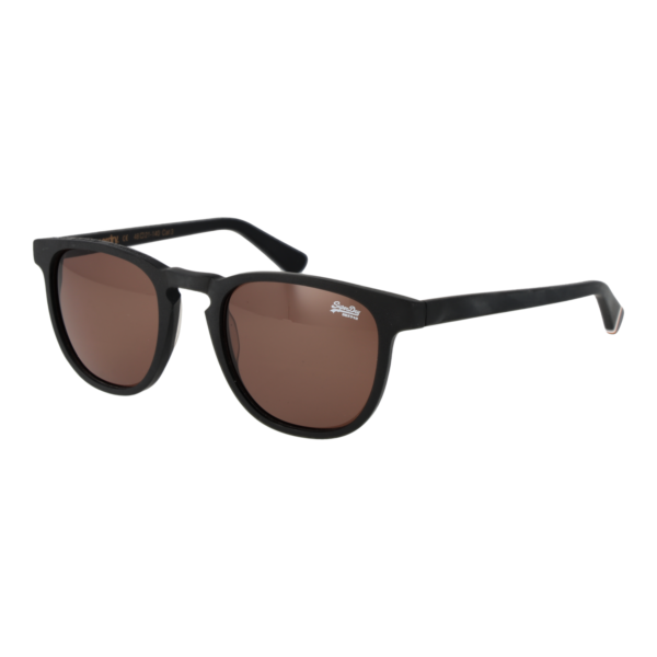 Superdry Panto Sonnenbrille SDS Roku 48127 in Schwarz – 45° Seitenansicht