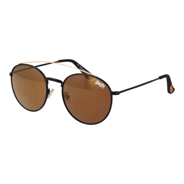 Superdry Panto Sonnenbrille SDS Indianna 53004 in Schwarz – 45° Seitenansicht