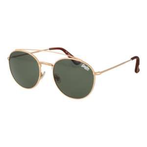 Superdry Rund Sonnenbrille SDS Indianna 53001 in Gold – 45° Seitenansicht