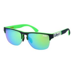 Superdry Browline Sonnenbrille SDS Laserlight 55105 in Schwarz – 45° Seitenansicht