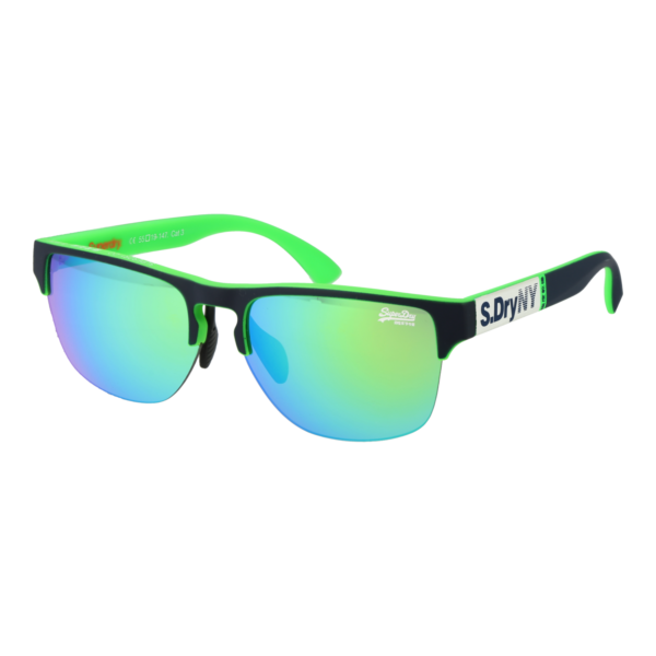 Superdry Browline Sonnenbrille SDS Laserlight 55105 in Schwarz – 45° Seitenansicht