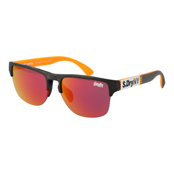 Superdry Browline Sonnenbrille SDS Laserlight 55108 in Schwarz – 45° Seitenansicht