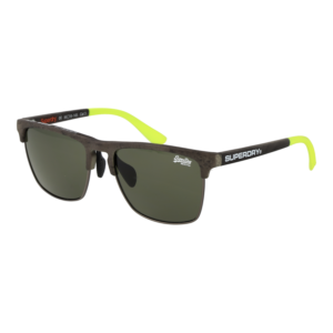 Superdry Browline Sonnenbrille SDS Superflux 56108 in Grau – 45° Seitenansicht