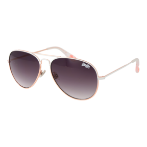 Superdry Pilotenbrille Sonnenbrille SDS Heritage 58017 in Weiß – 45° Seitenansicht