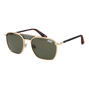 Superdry Quadrat Sonnenbrille SDS Trophy 54001 in Gold – 45° Seitenansicht
