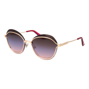 Superdry Schmetterling Sonnenbrille SDS Studiosadie 58201 in Rosé Gold – 45° Seitenansicht