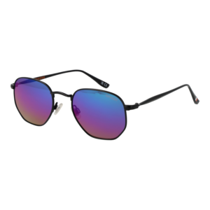 Superdry Geometric Sonnenbrille SDS Studiocrew 51004 in Schwarz – 45° Seitenansicht