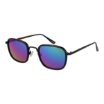 Superdry Quadrat Sonnenbrille SDS Vintageelite 51204 in Schwarz – 45° Seitenansicht