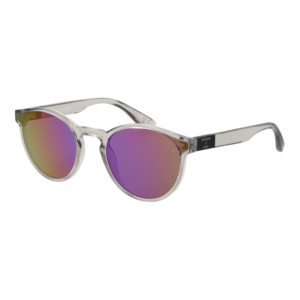 Superdry Rund Sonnenbrille SDS Xpixie 53108 in Transparent – 45° Seitenansicht
