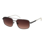 Superdry Rechteck Sonnenbrille SDS 5000 56002 in Gunmetal – 45° Seitenansicht