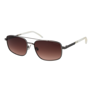 Superdry Rechteck Sonnenbrille SDS 5000 56002 in Gunmetal – 45° Seitenansicht