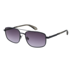 Superdry Rechteck Sonnenbrille SDS 5000 56006 in Grau – 45° Seitenansicht