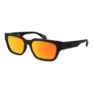 Superdry Rechteck Sonnenbrille SDS 5004 56104 in Schwarz – 45° Seitenansicht