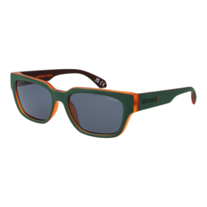 Superdry Rechteck Sonnenbrille SDS 5004 58107 in Grün – 45° Seitenansicht