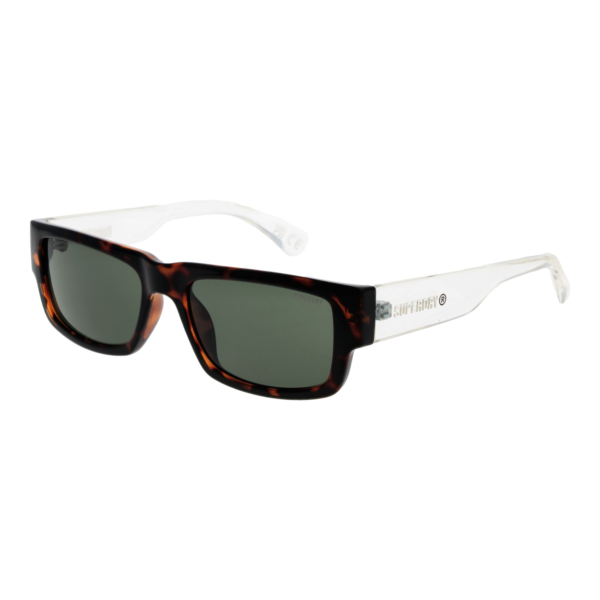 Superdry Rechteck Sonnenbrille SDS 5005 54102 in Braun – 45° Seitenansicht