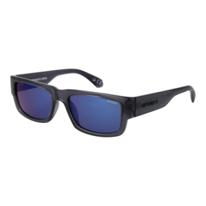 Superdry Rechteck Sonnenbrille SDS 5005 54108 in Grau – 45° Seitenansicht
