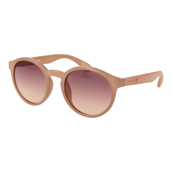 Superdry Rund Sonnenbrille SDS 5006 50151 in Beige – 45° Seitenansicht