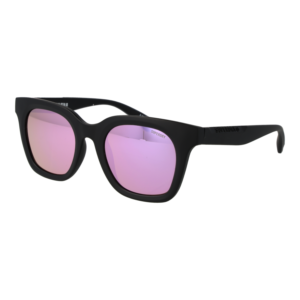 Superdry Quadrat Sonnenbrille SDS 5008 50104 in Schwarz – 45° Seitenansicht