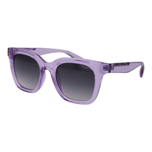 Superdry Quadrat Sonnenbrille SDS 5008 50162 in Lila – 45° Seitenansicht