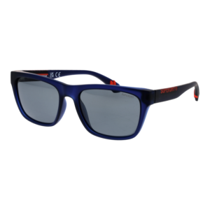 Superdry Quadrat Sonnenbrille SDS 5009 56106P in Blau – 45° Seitenansicht