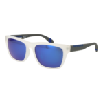 Superdry Quadrat Sonnenbrille SDS 5009 56113P in Weiß – 45° Seitenansicht