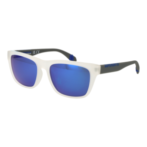 Superdry Quadrat Sonnenbrille SDS 5009 56113P in Weiß – 45° Seitenansicht