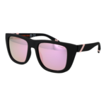 Superdry Quadrat Sonnenbrille SDS 5010 53104P in Schwarz – 45° Seitenansicht