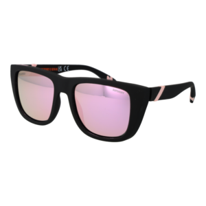 Superdry Quadrat Sonnenbrille SDS 5010 53104P in Schwarz – 45° Seitenansicht