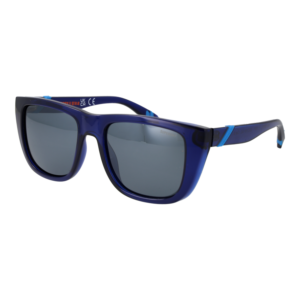 Superdry Quadrat Sonnenbrille SDS 5010 53106P in Blau – 45° Seitenansicht