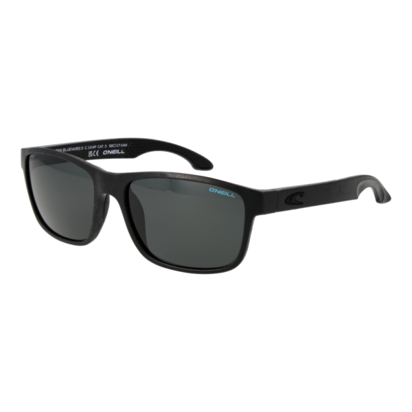 O'Neill Rechteck Sonnenbrille ONS Bluevair 2.0 58104P in Schwarz – 45° Seitenansicht