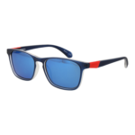 Superdry Rechteck Sonnenbrille SDS 5017 53106P in Blau – 45° Seitenansicht