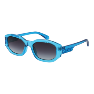 Superdry Geometric Sonnenbrille SDS 5020 53105 in Blau – 45° Seitenansicht