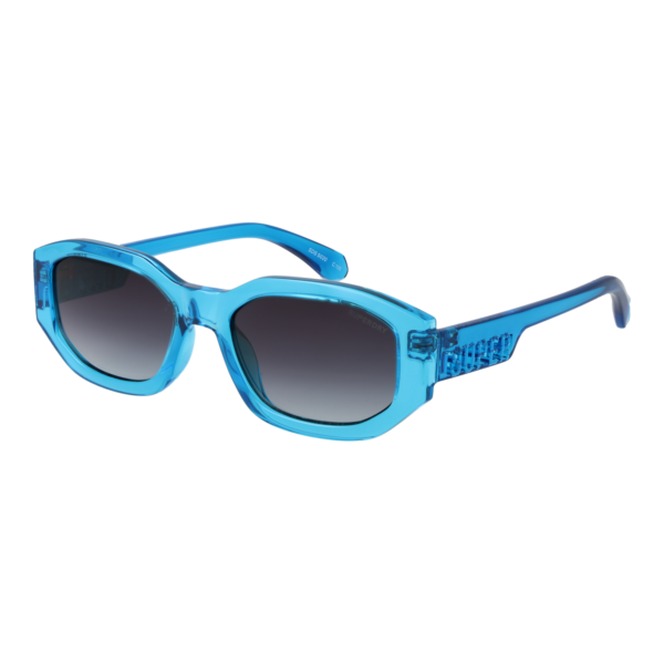 Superdry Geometric Sonnenbrille SDS 5020 53105 in Blau – 45° Seitenansicht