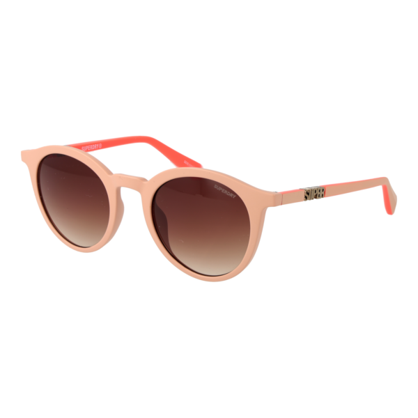 Superdry Panto Sonnenbrille SDS 5025 50118 in Rosa – 45° Seitenansicht