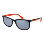 Superdry Rechteck Sonnenbrille SDS 5029 56104 in Schwarz – 45° Seitenansicht