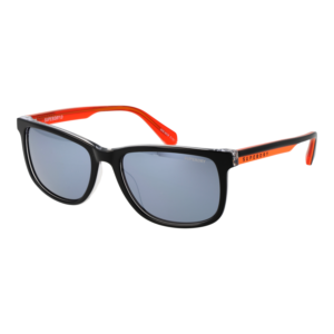 Superdry Rechteck Sonnenbrille SDS 5029 56104 in Schwarz – 45° Seitenansicht