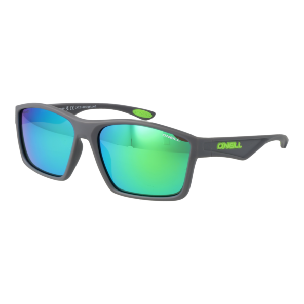 O'Neill Quadrat Sonnenbrille ONS 9024 2.0 60108P in Grau – 45° Seitenansicht