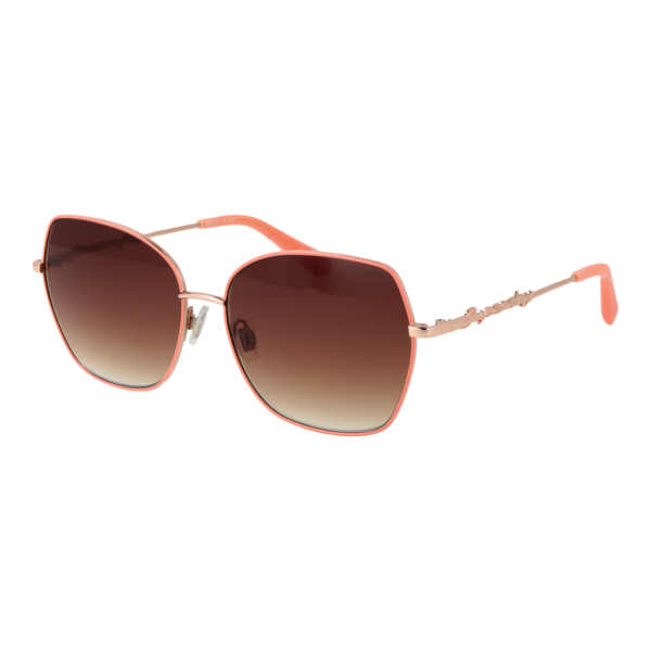 Superdry Schmetterling Sonnenbrille SDS 5033 58025 in Koralle – 45° Seitenansicht