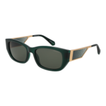 Superdry Rechteck Sonnenbrille SDS 5036 54107 in Grün – 45° Seitenansicht