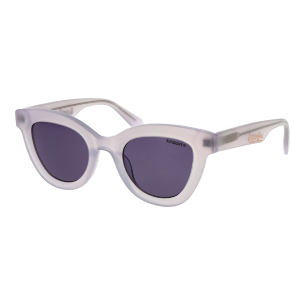 Superdry Katzenaugen Sonnenbrille SDS 5037 46120 in Lila – 45° Seitenansicht