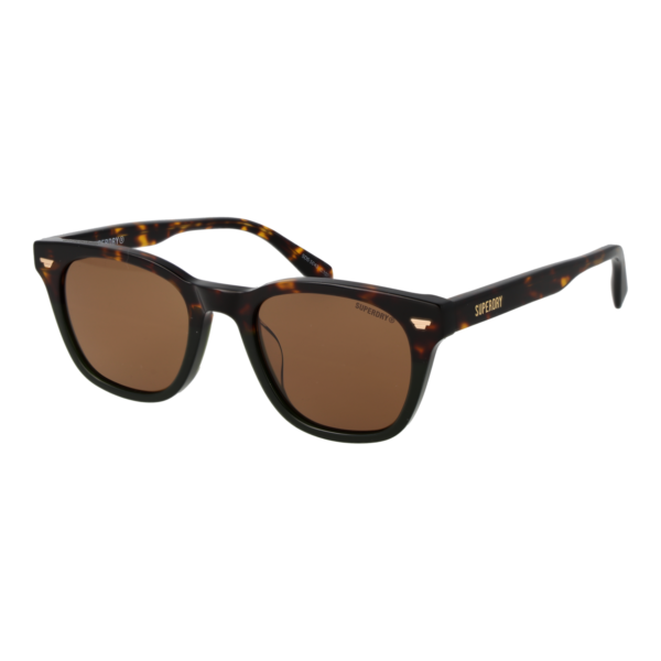 Superdry Sonnenbrille SDS 5043 50102 – 45° Seitenansicht Superdry Quadrat Sonnenbrille SDS 5043 50102 in Braun – 45° Seitenansicht