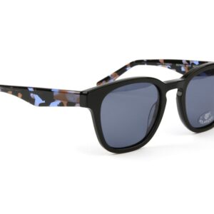 Bulget Katzenaugen Sonnenbrille BGY9003 50A01P in Schwarz – 45° Seitenansicht