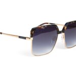 Bulget  Sonnenbrille BG3326 59G21 in Schwarz – 45° Seitenansicht