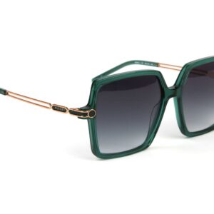 Bulget Sonnenbrille BG9214 55T01 in Grün – 45° Seitenansicht