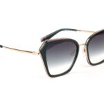 Bulget  Sonnenbrille BG3351 54P02 in Grün – 45° Seitenansicht