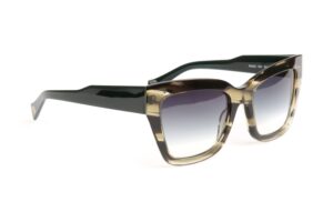 Bulget  Sonnenbrille BG9253 55E02 in Grün – 45° Seitenansicht