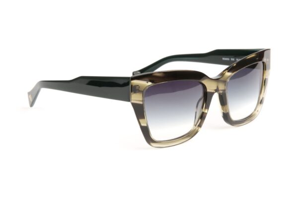 Bulget  Sonnenbrille BG9253 55E02 in Grün – 45° Seitenansicht