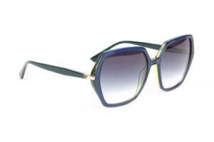 Bulget  Sonnenbrille BG9246 58H01 in Blau – 45° Seitenansicht